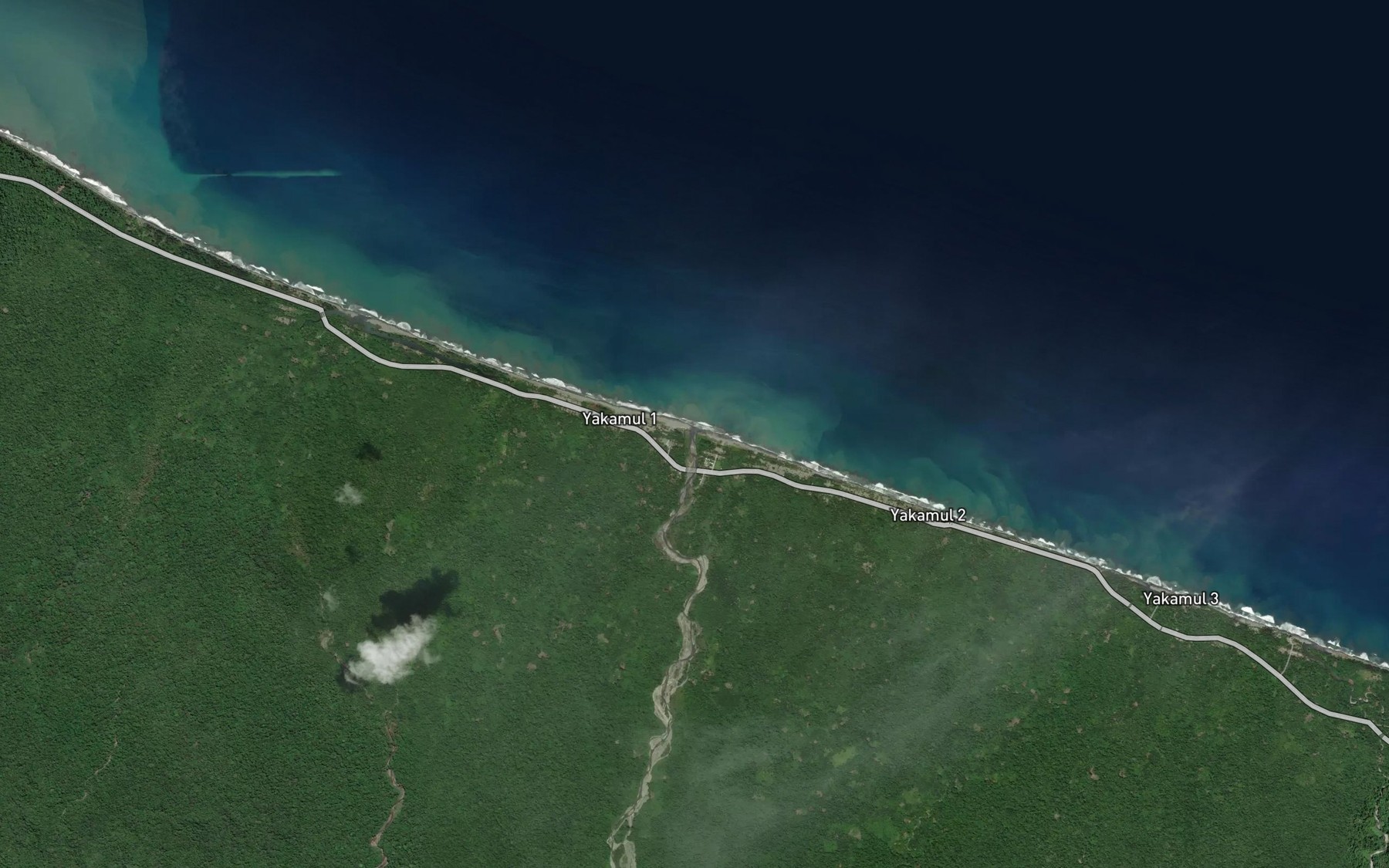 Satellite map of the Harech River