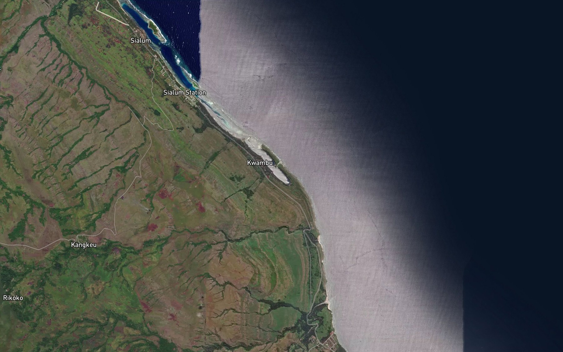 Satellite map of the Wald Bay