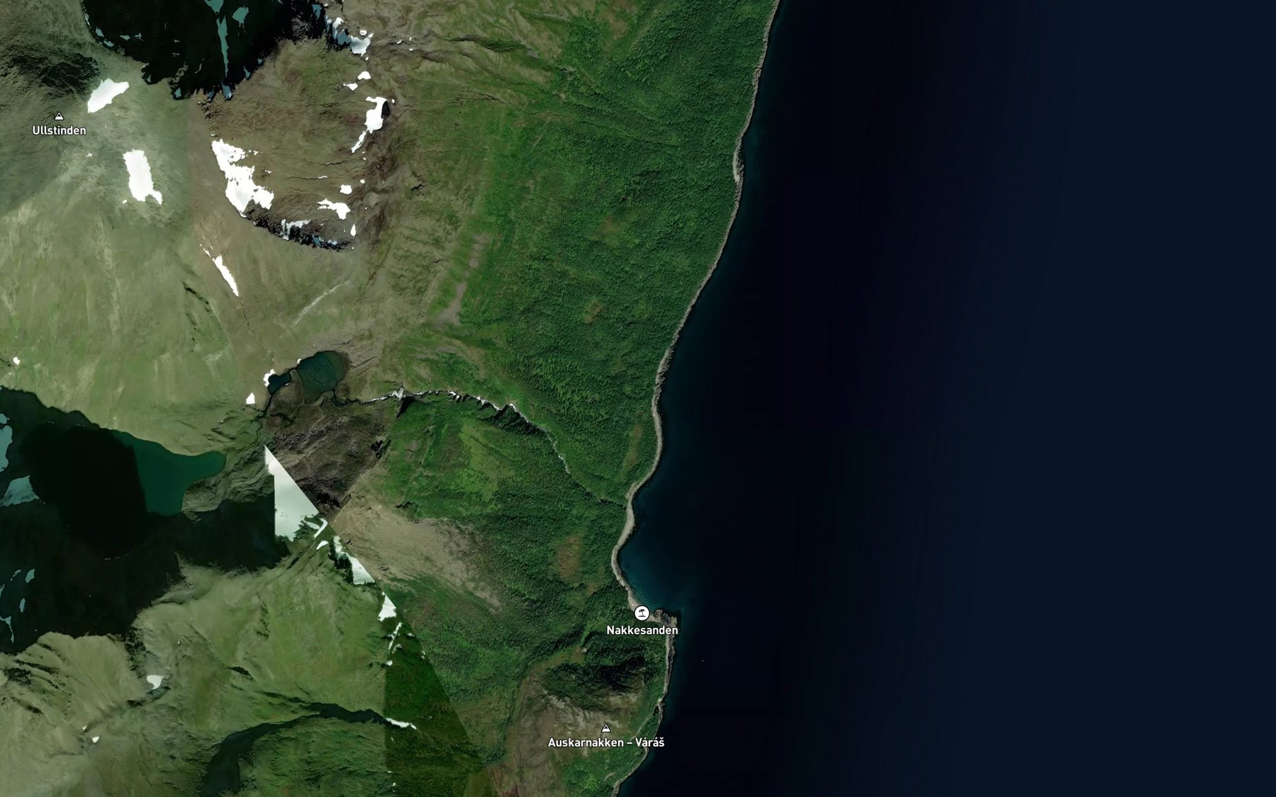 Satellite map of the Pesselva