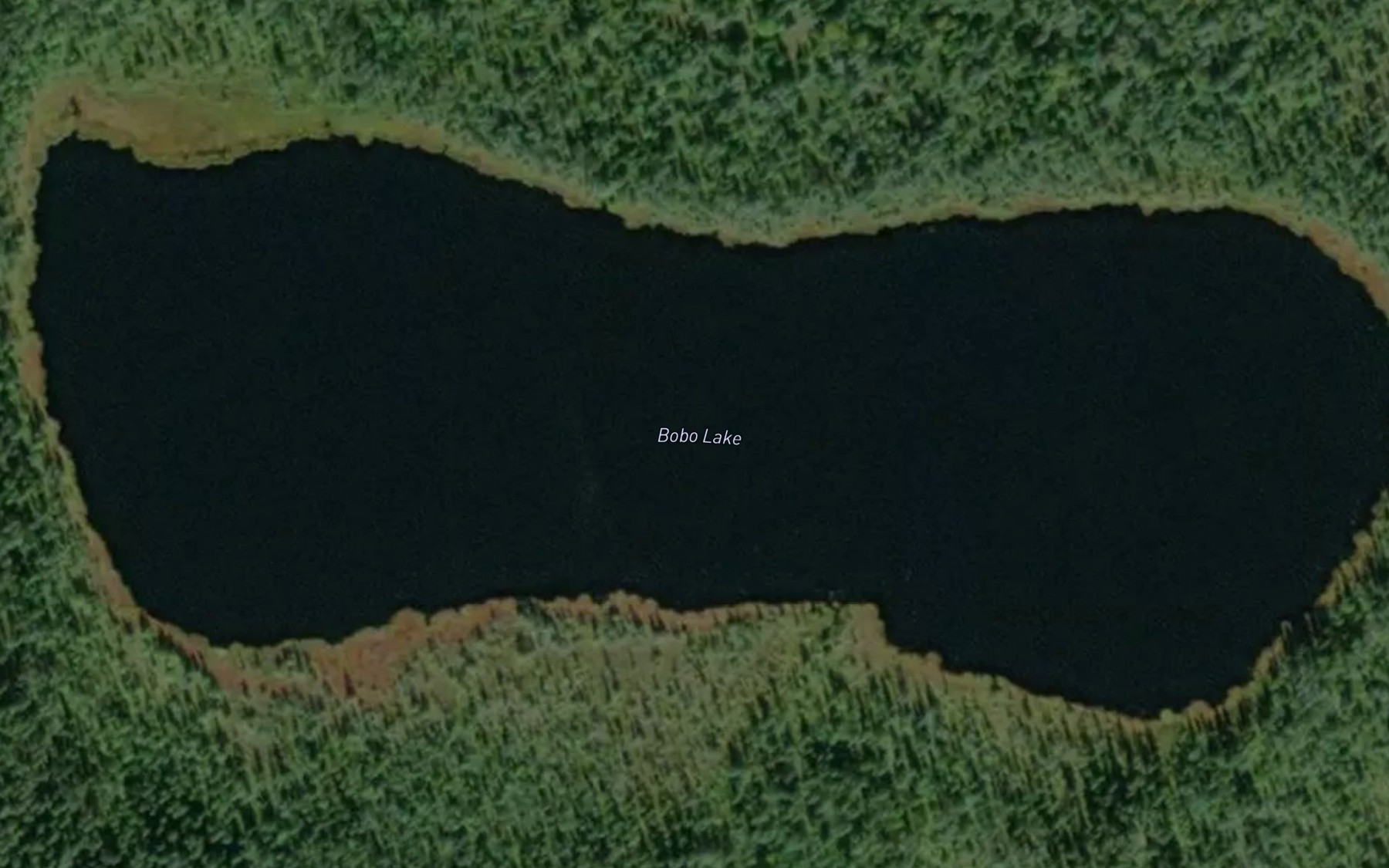 Satellite map of the Bobo Lake