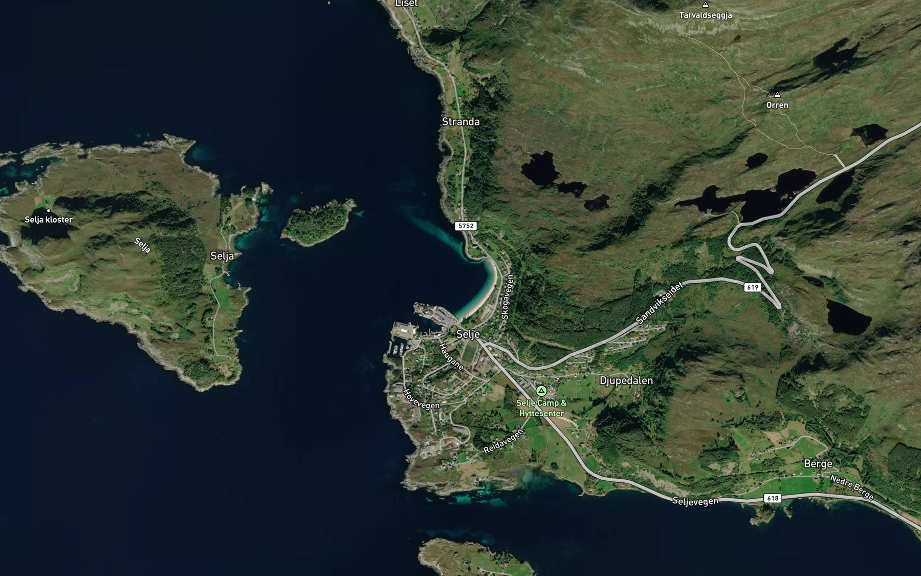Satellite map of the Romet