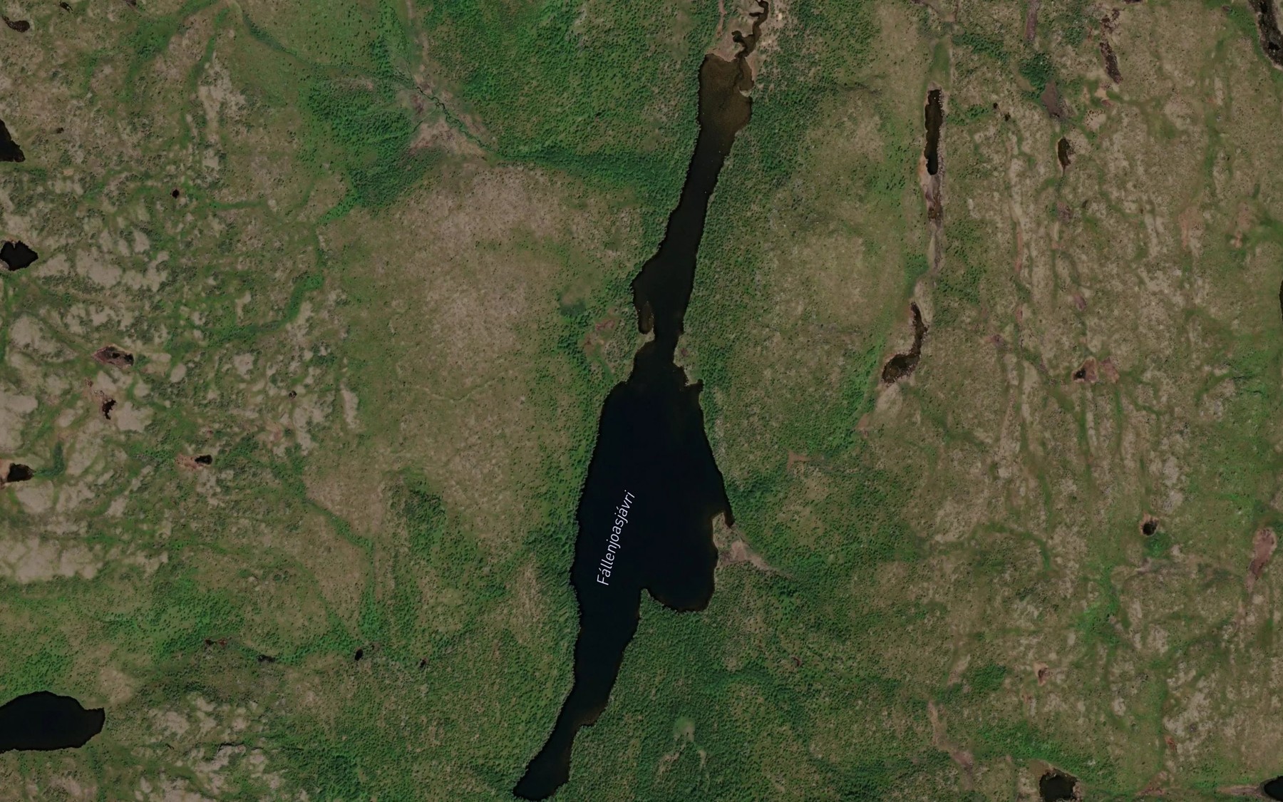 Satellite map of the Fallenjoasjavri
