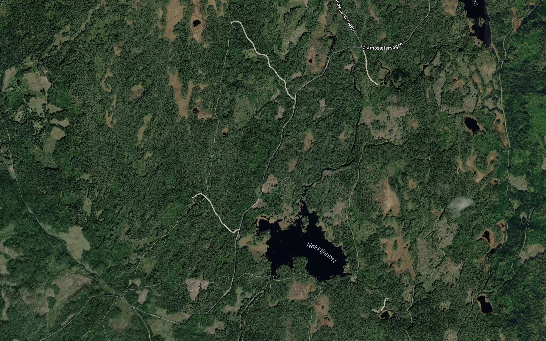 Satellite map of the Holbekken