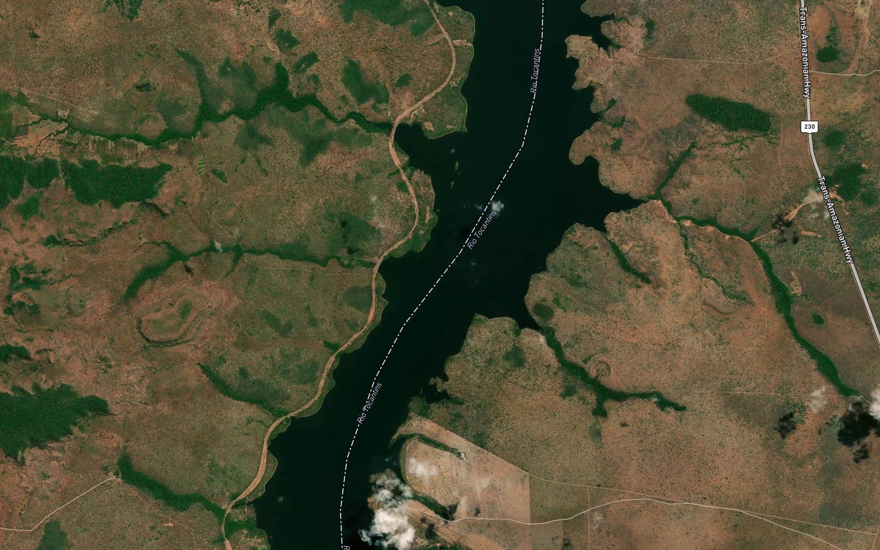 Satellite map of the Corrego Laje