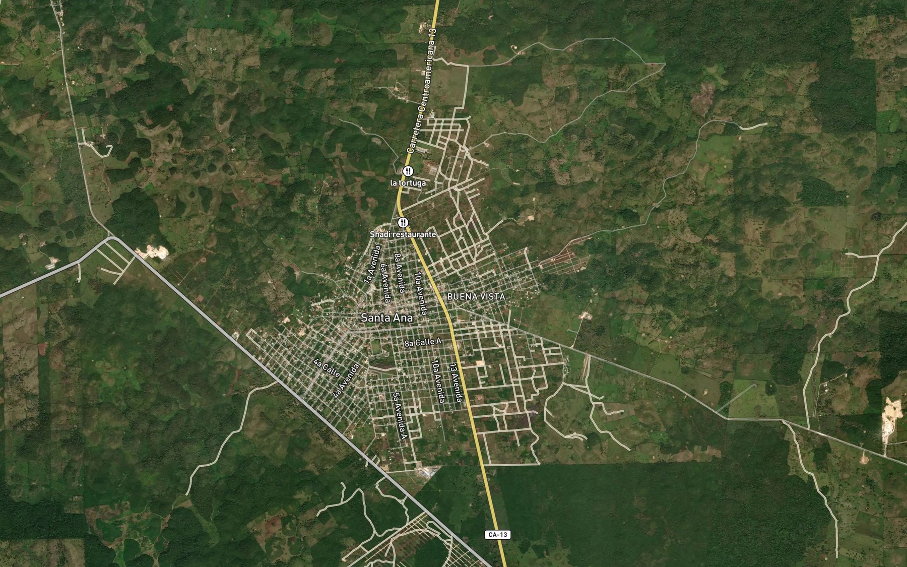 Satellite map of the Aguada de Buena Vista