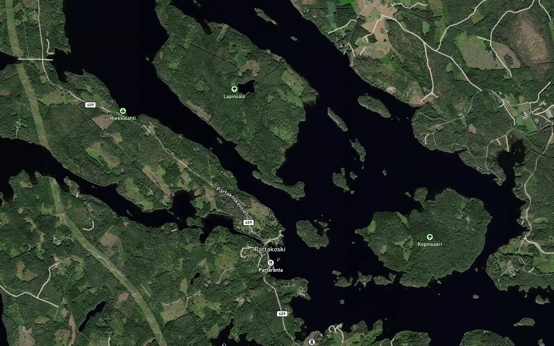 Satellite map of the Matinlahti