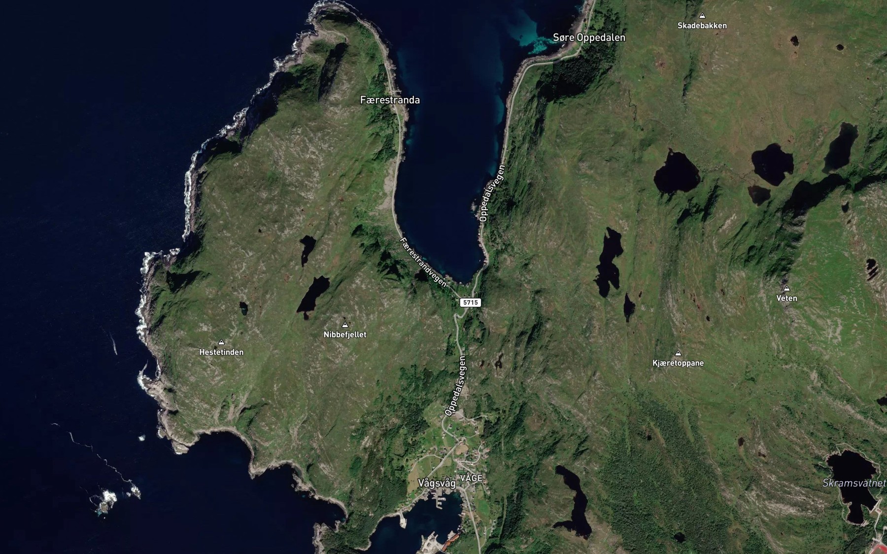 Satellite map of the Keila