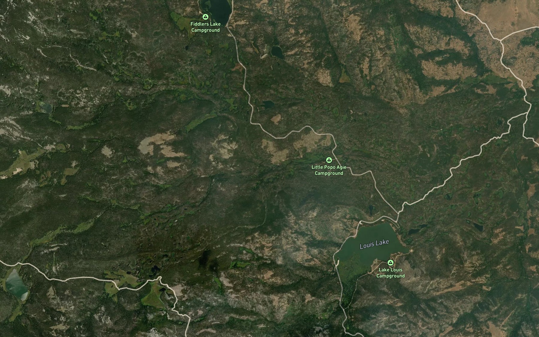 Satellite map of the Atlantic Creek