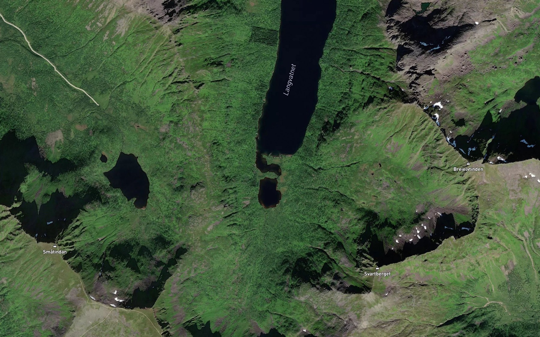 Satellite map of the Nertjonna
