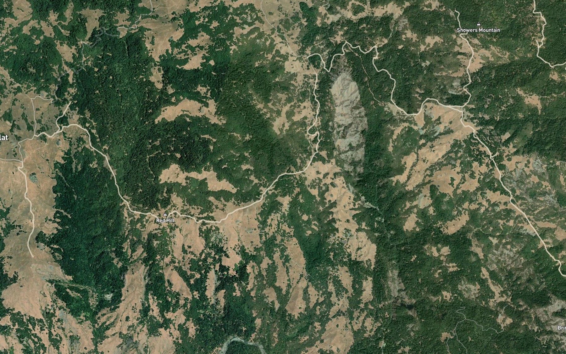 Satellite map of the Tule Spring