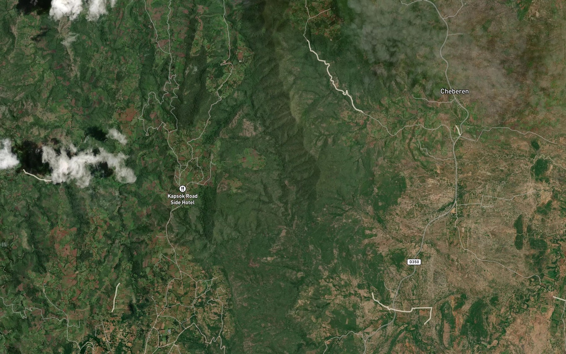 Satellite map of the Kureswo