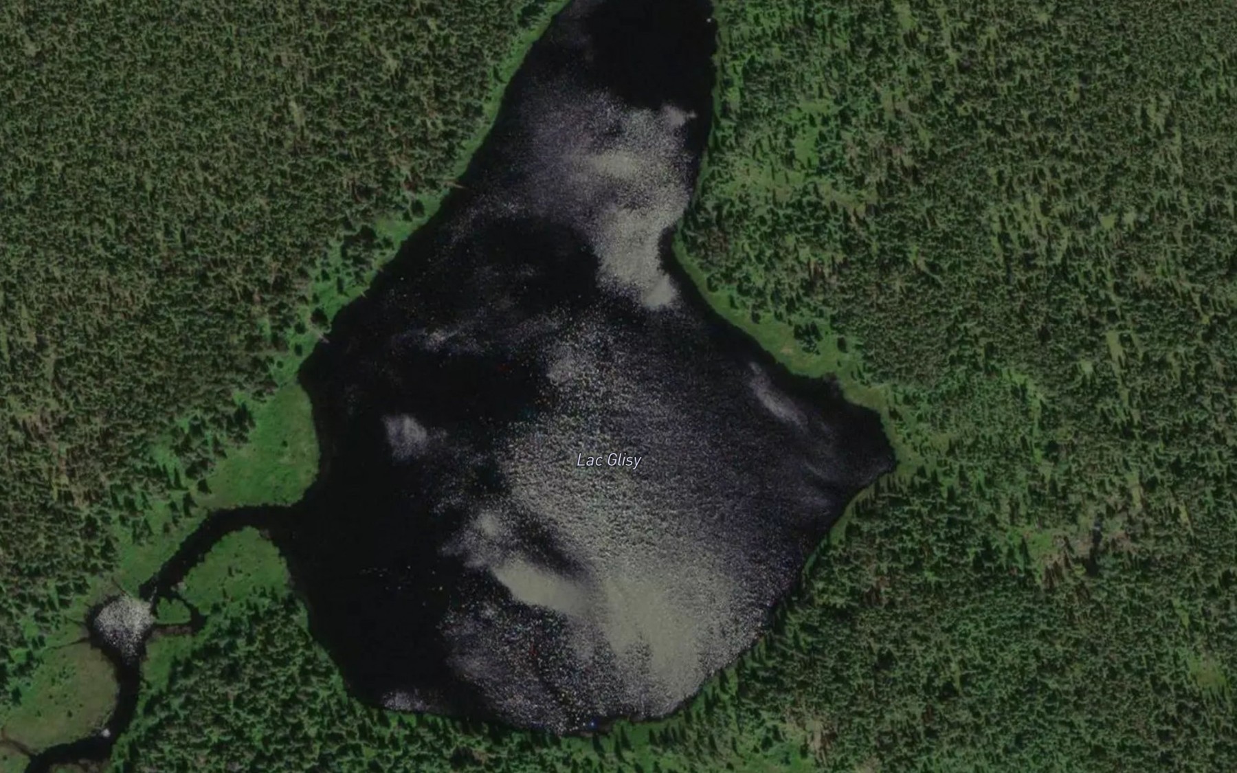 Satellite map of the Lac Glisy