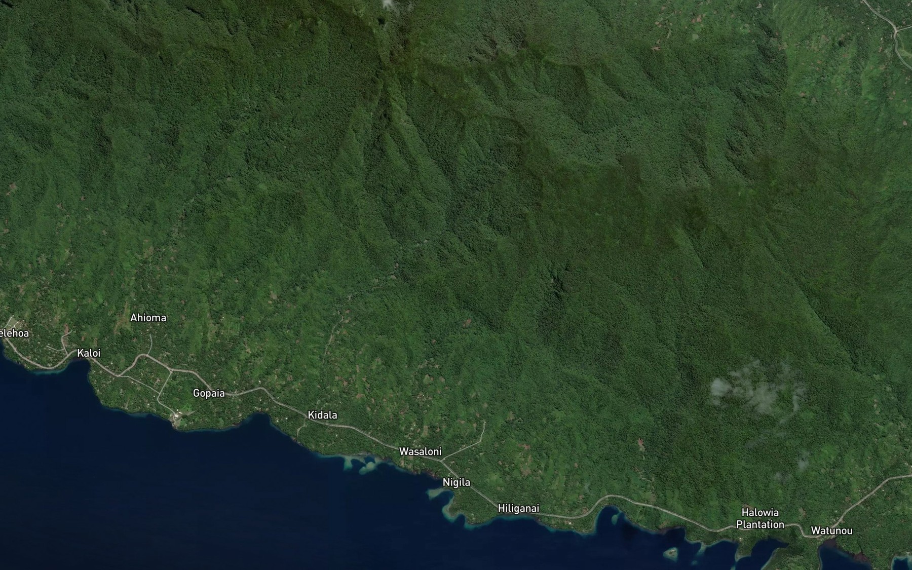 Satellite map of the Wehuria