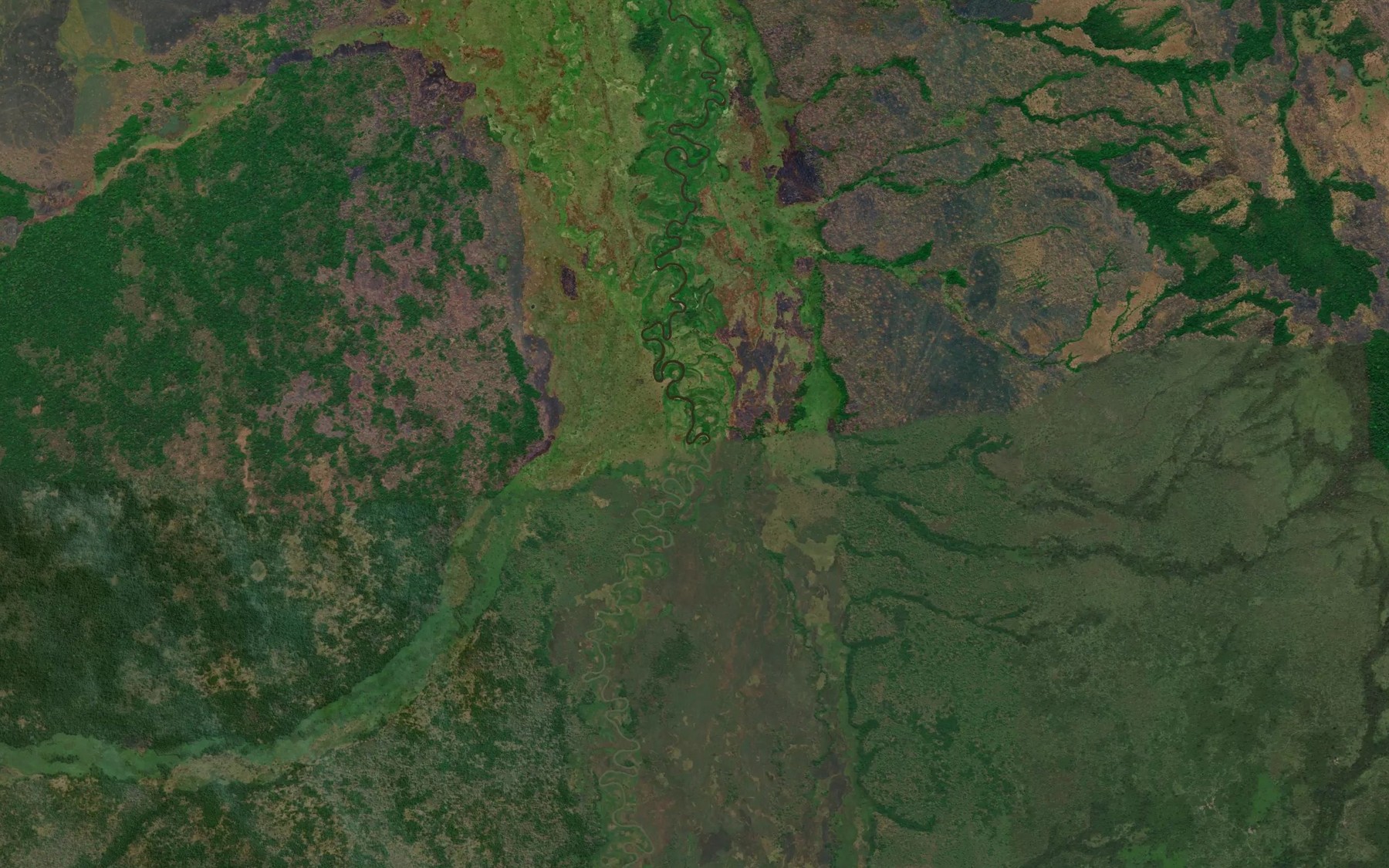 Satellite map of the Katamba
