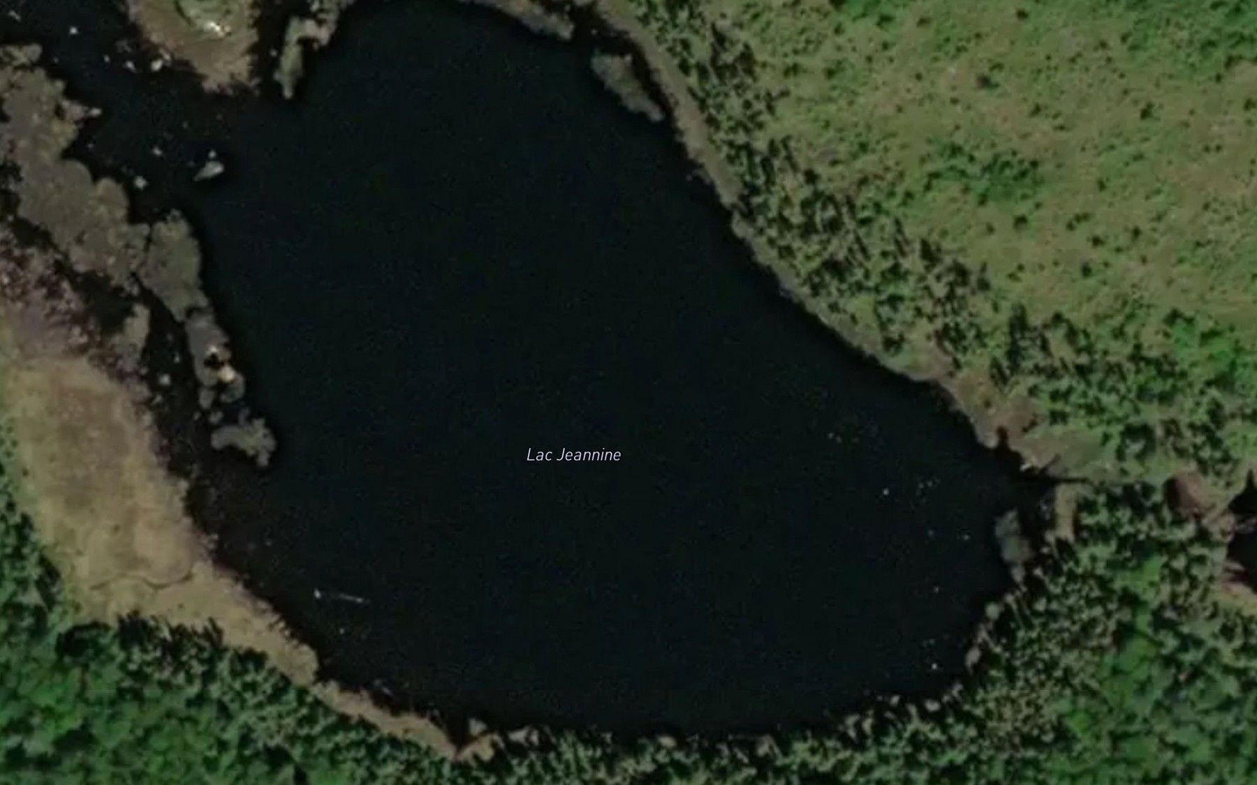 Satellite map of the Lac Jeannine