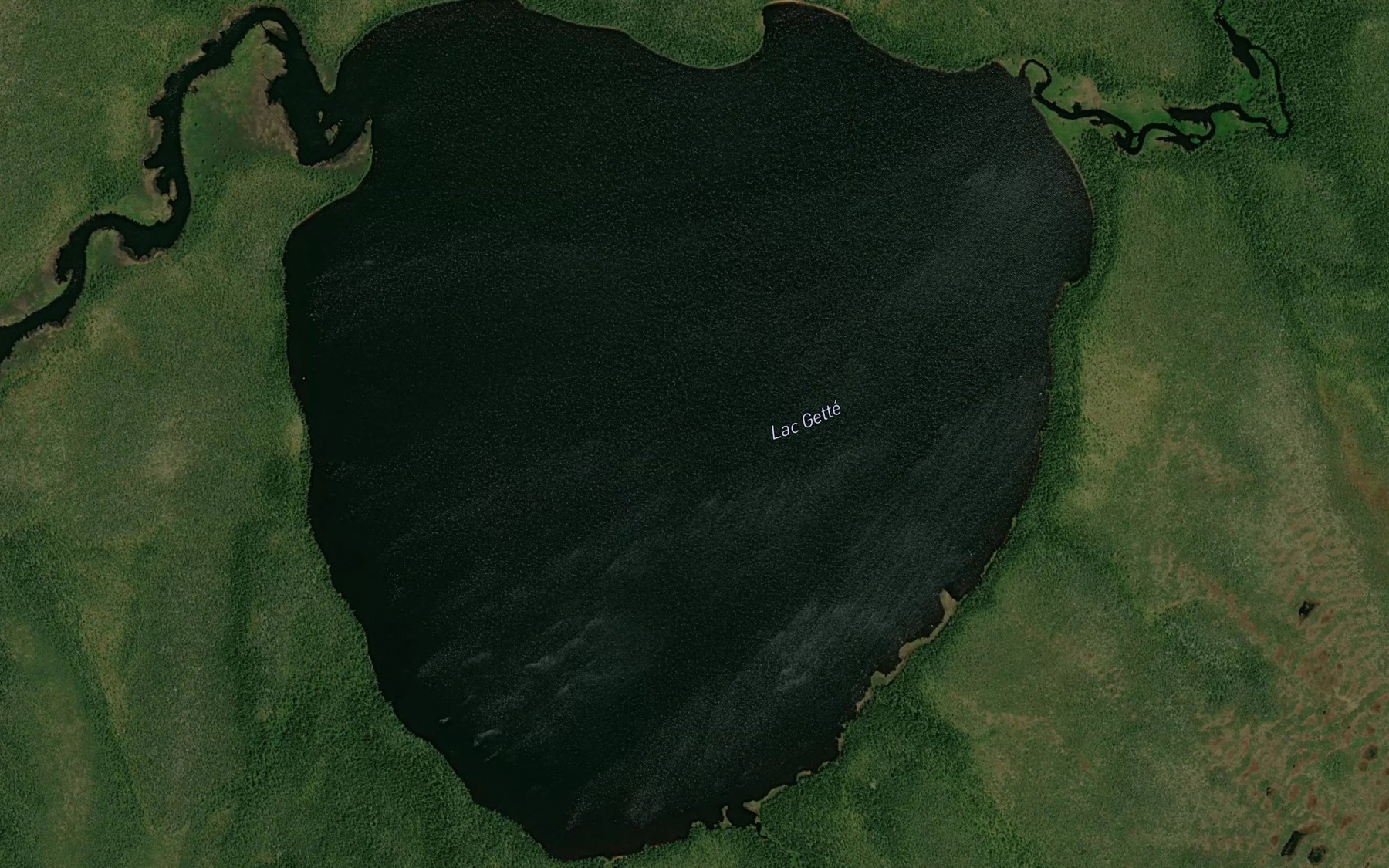 Satellite map of the Lac Gette