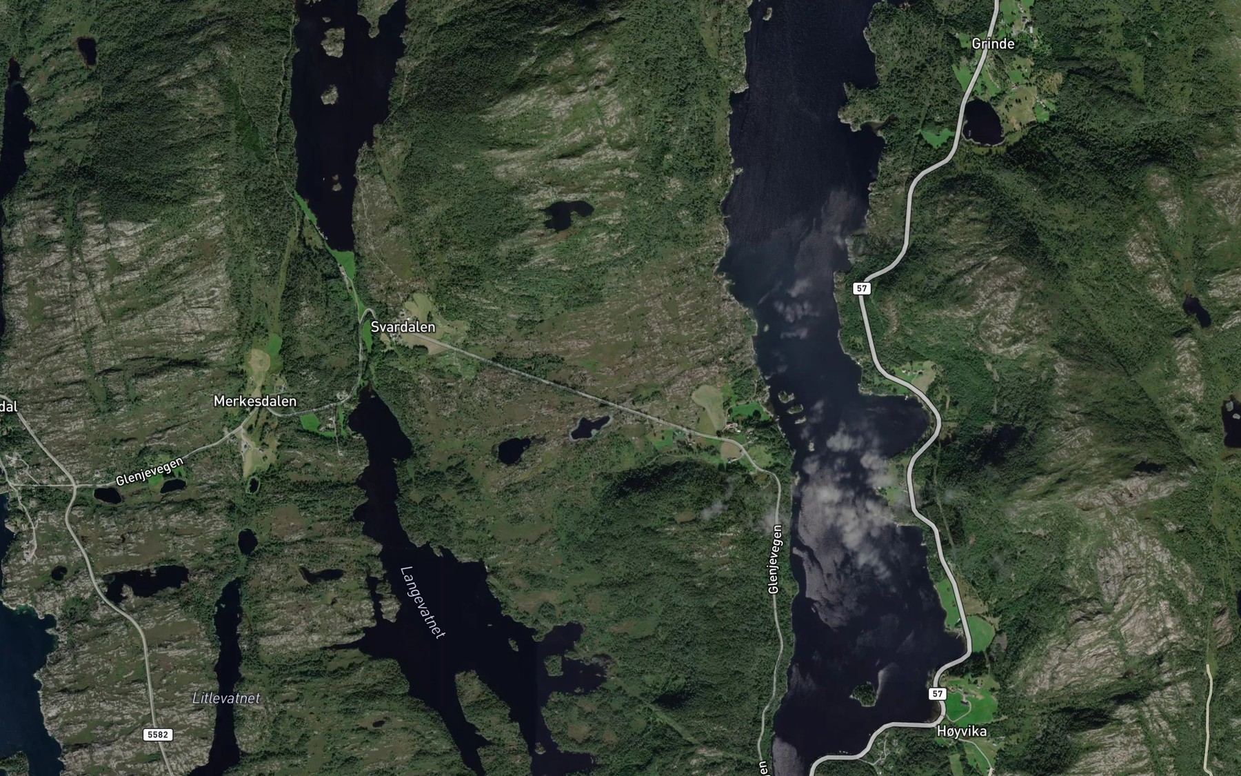 Satellite map of the Skitdiketjorna