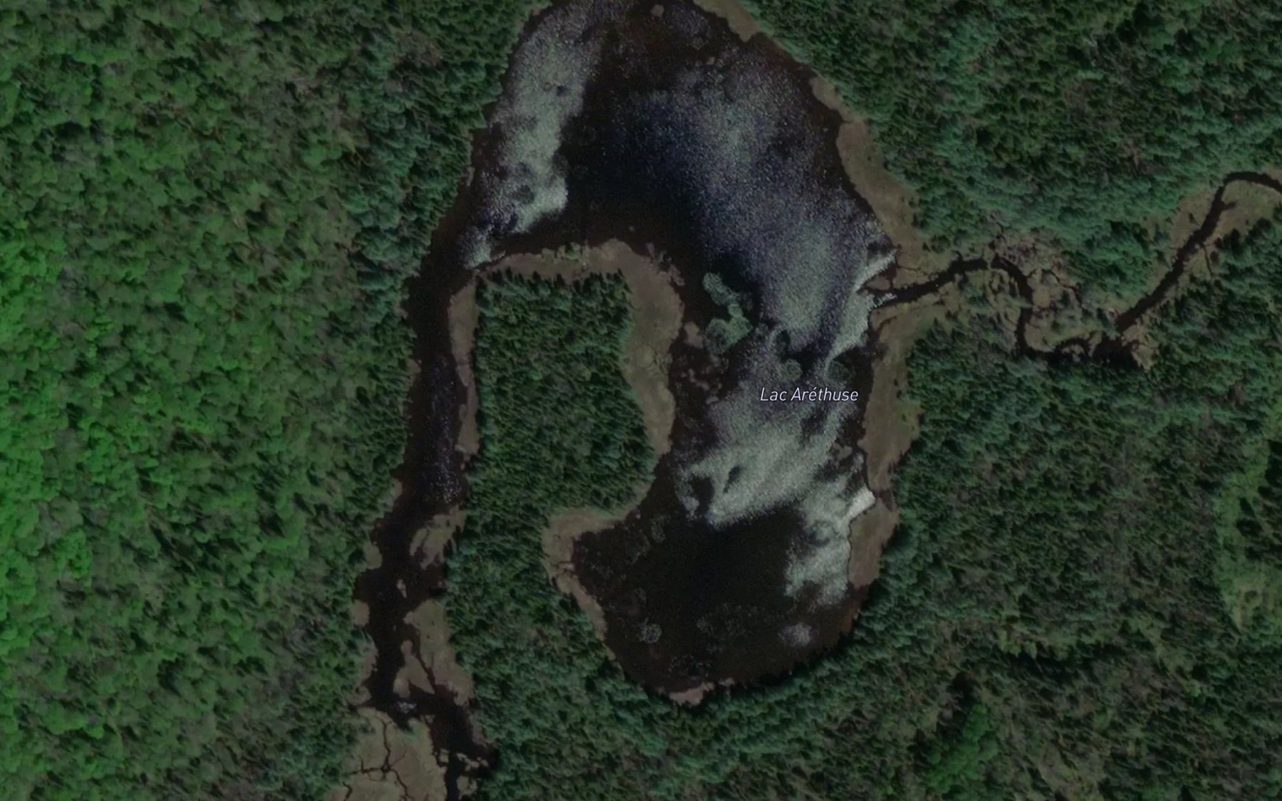 Satellite map of the Lac Arethuse