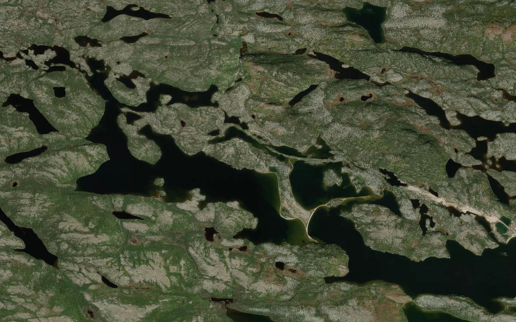 Satellite map of the Baie Nuchimiw Misiyatiwakami