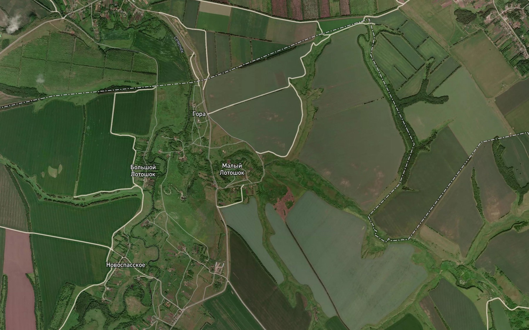 Satellite map of the Lotoshok