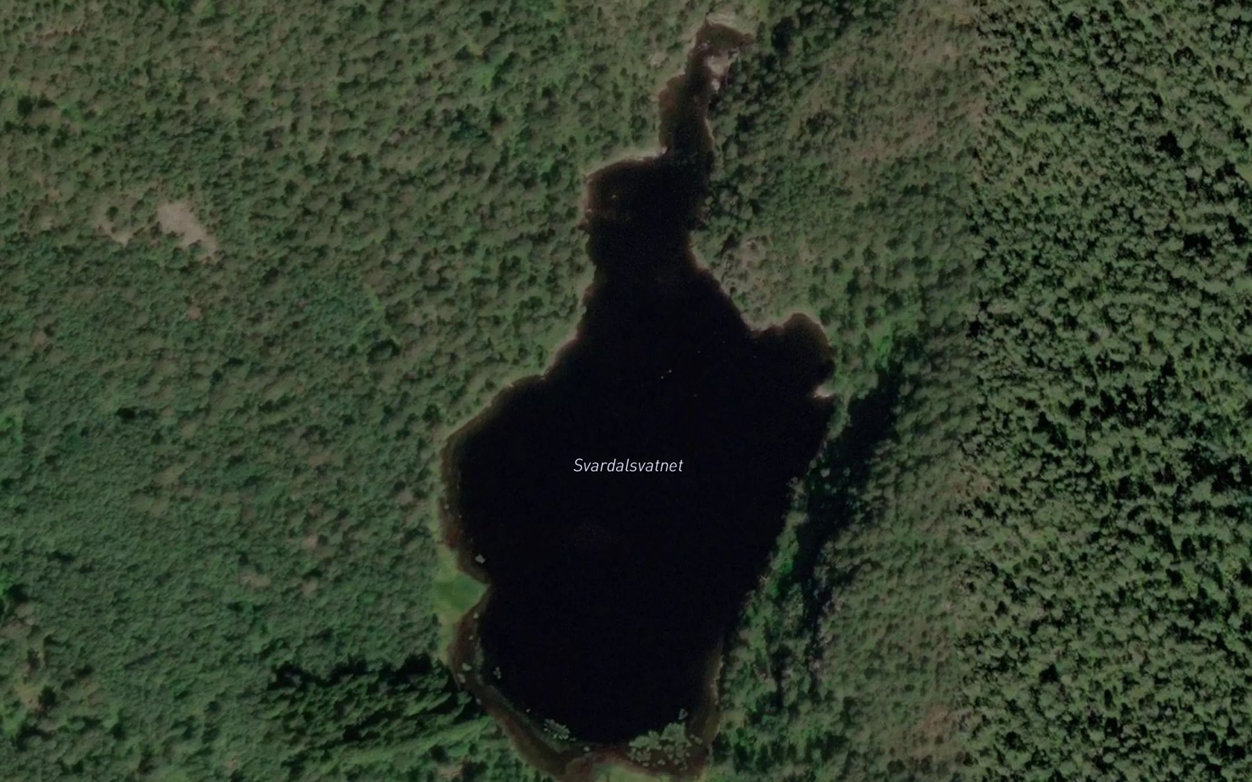 Satellite map of the Svardalsvatnet