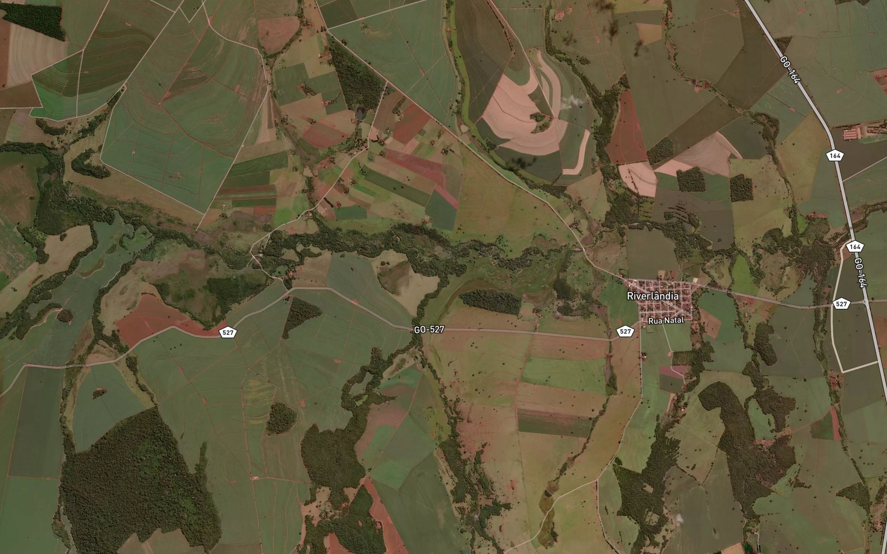 Satellite map of the Corrego da Forquilha
