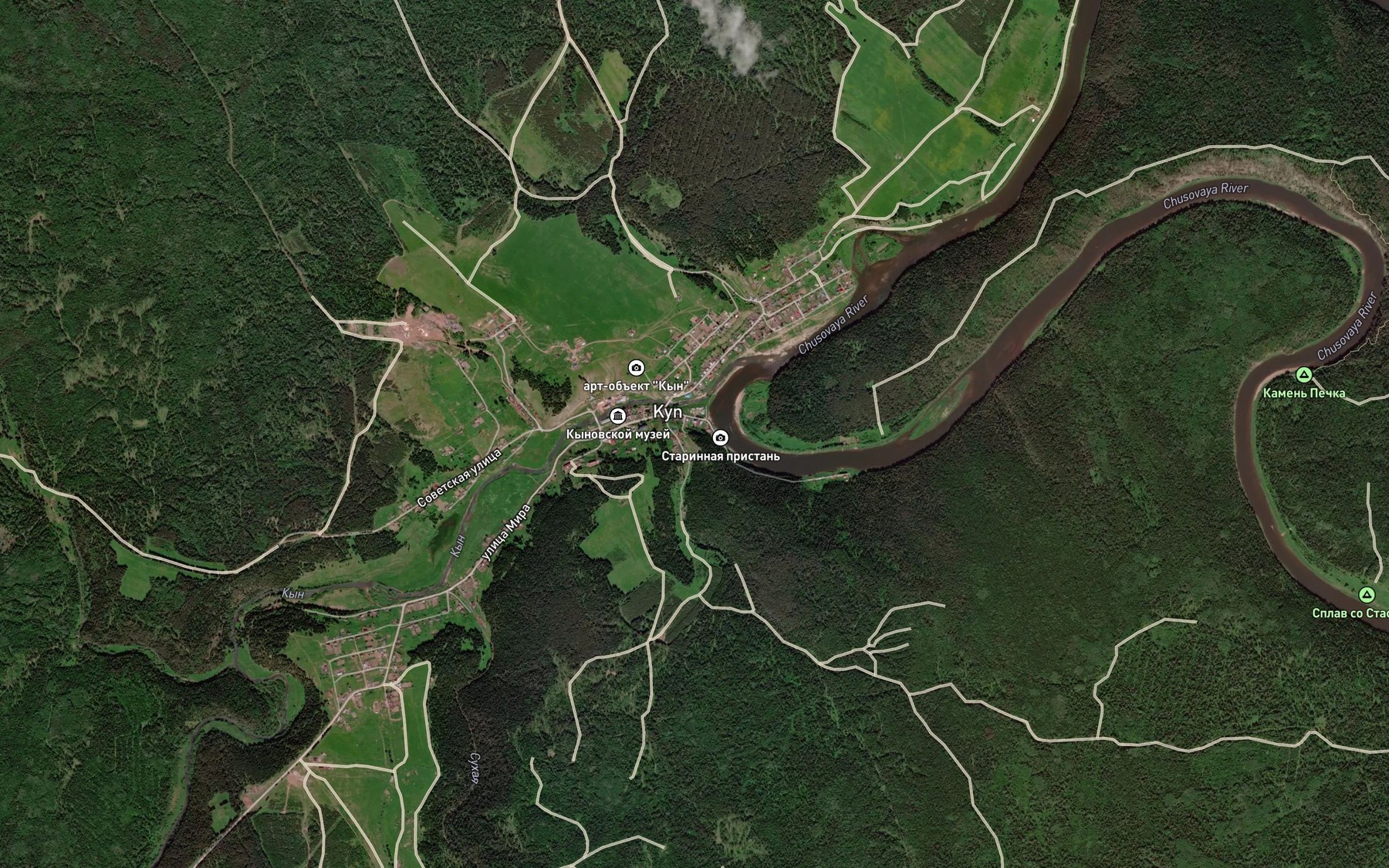 Satellite map of the Bol'shaya Misharika