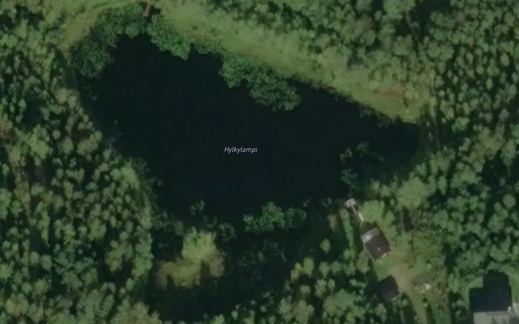 Satellite map of the Hylkylampi