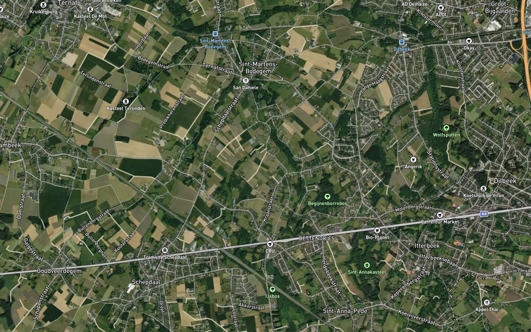 Satellite map of the Zibbeek