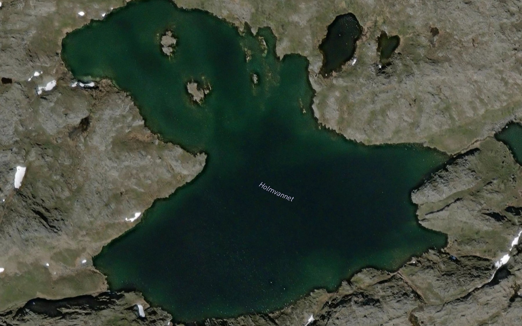 Satellite map of the Holmvatnet