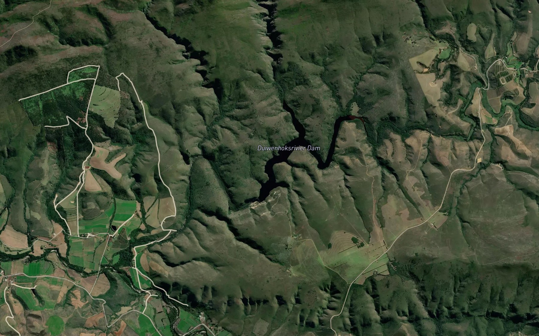 Satellite map of the Duiwenhoksrivierdam
