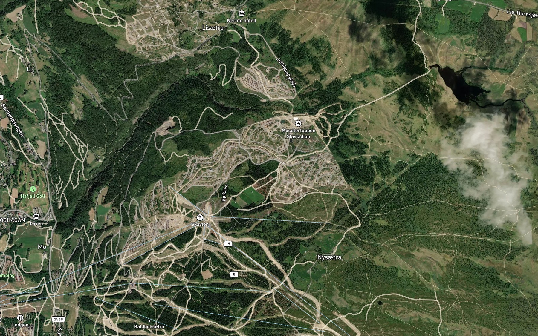 Satellite map of the Sore Slabekken