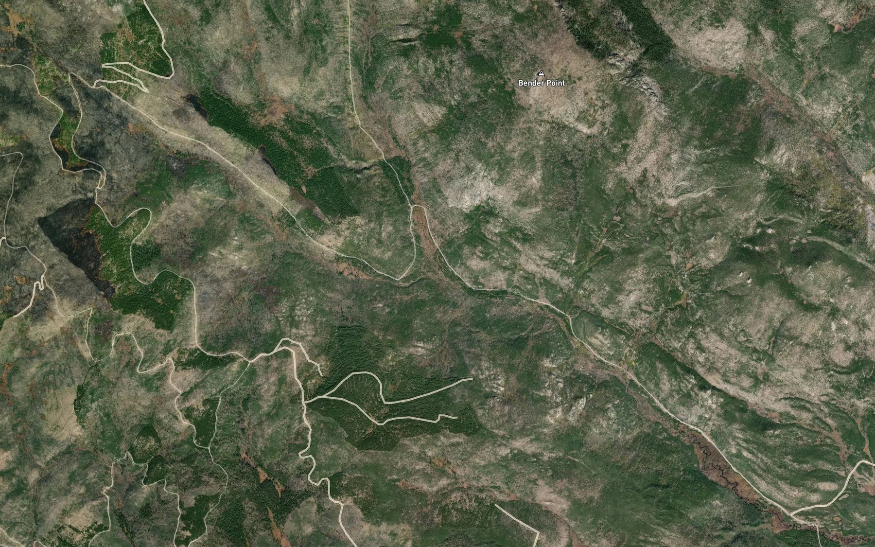 Satellite map of the Schultz Creek