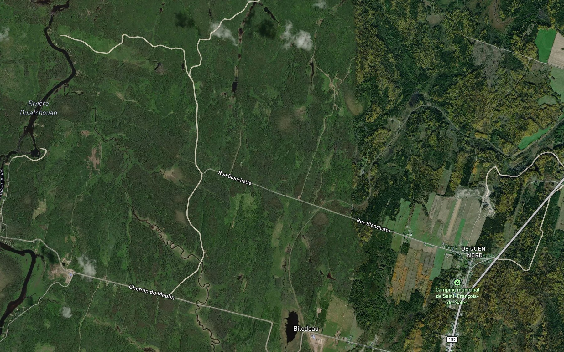 Satellite map of the Branche Thomas-Larouche