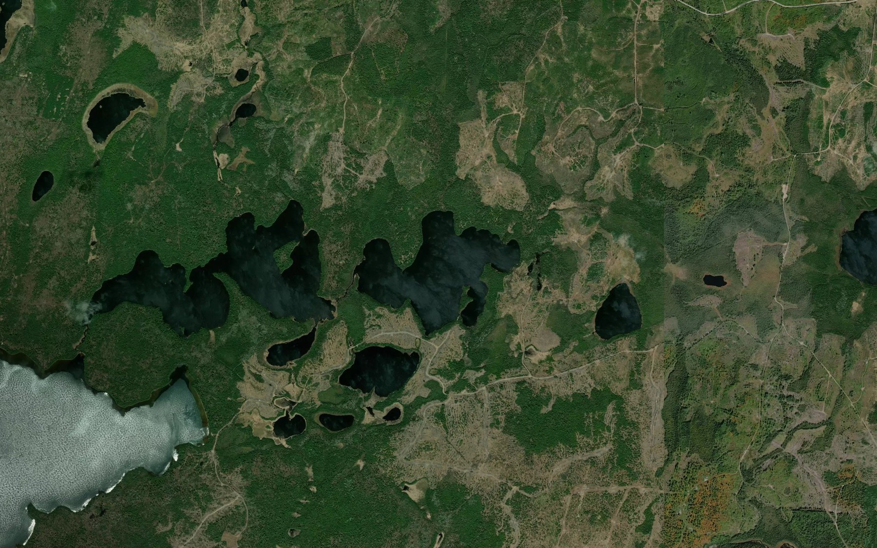 Satellite map of the Quilp Lake
