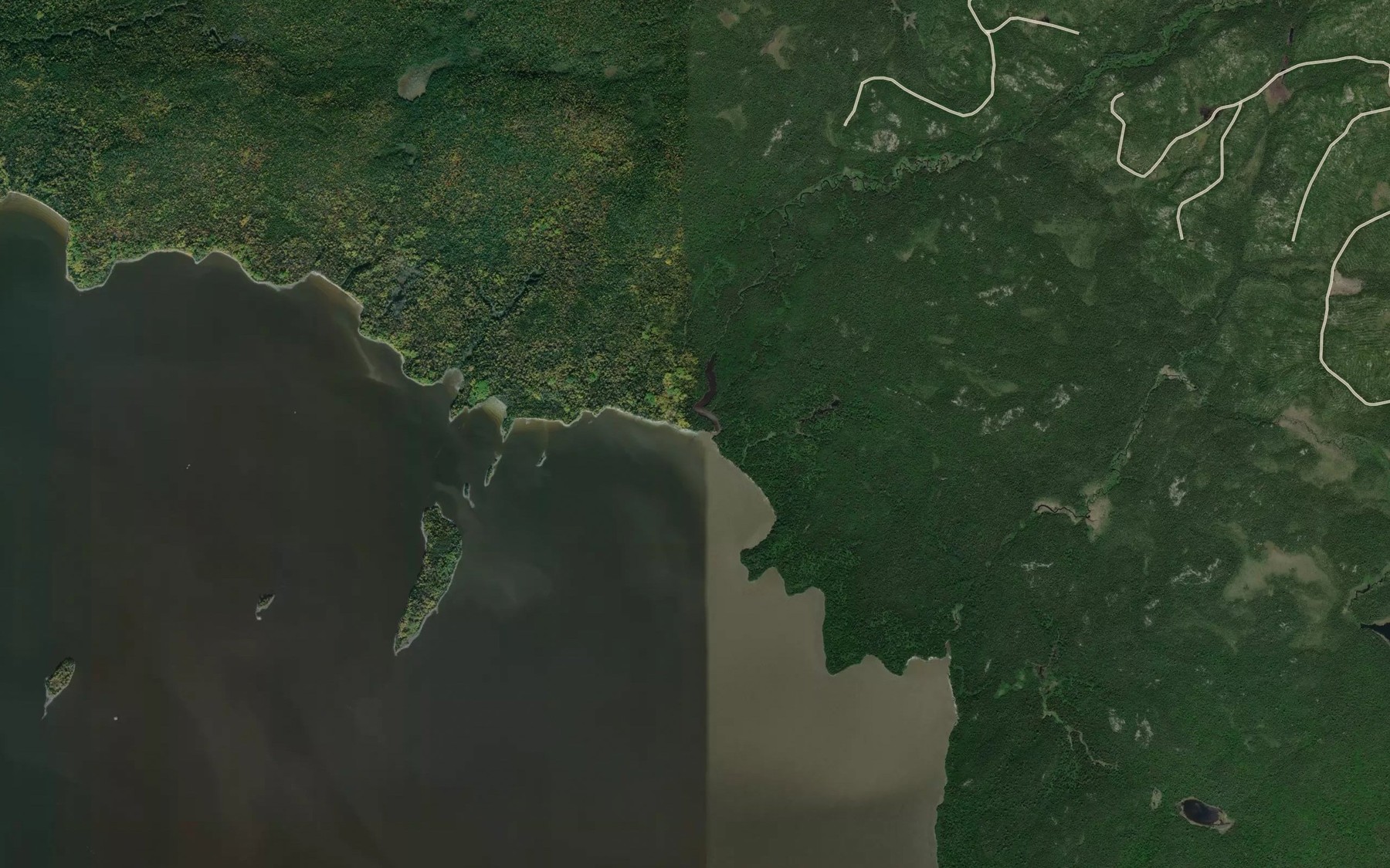 Satellite map of the Ruisseau Vaseux