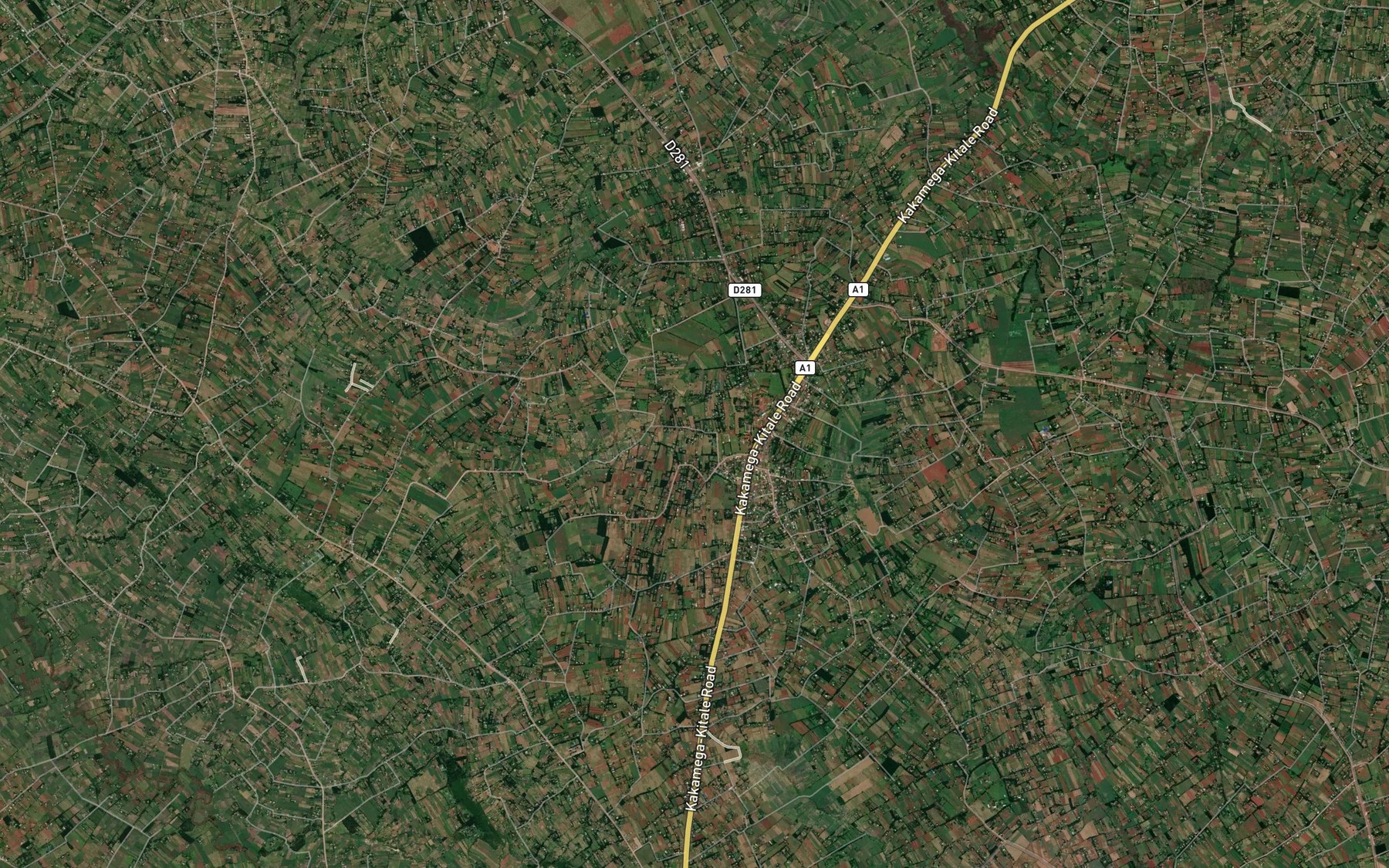 Satellite map of the Misikhu One Dam