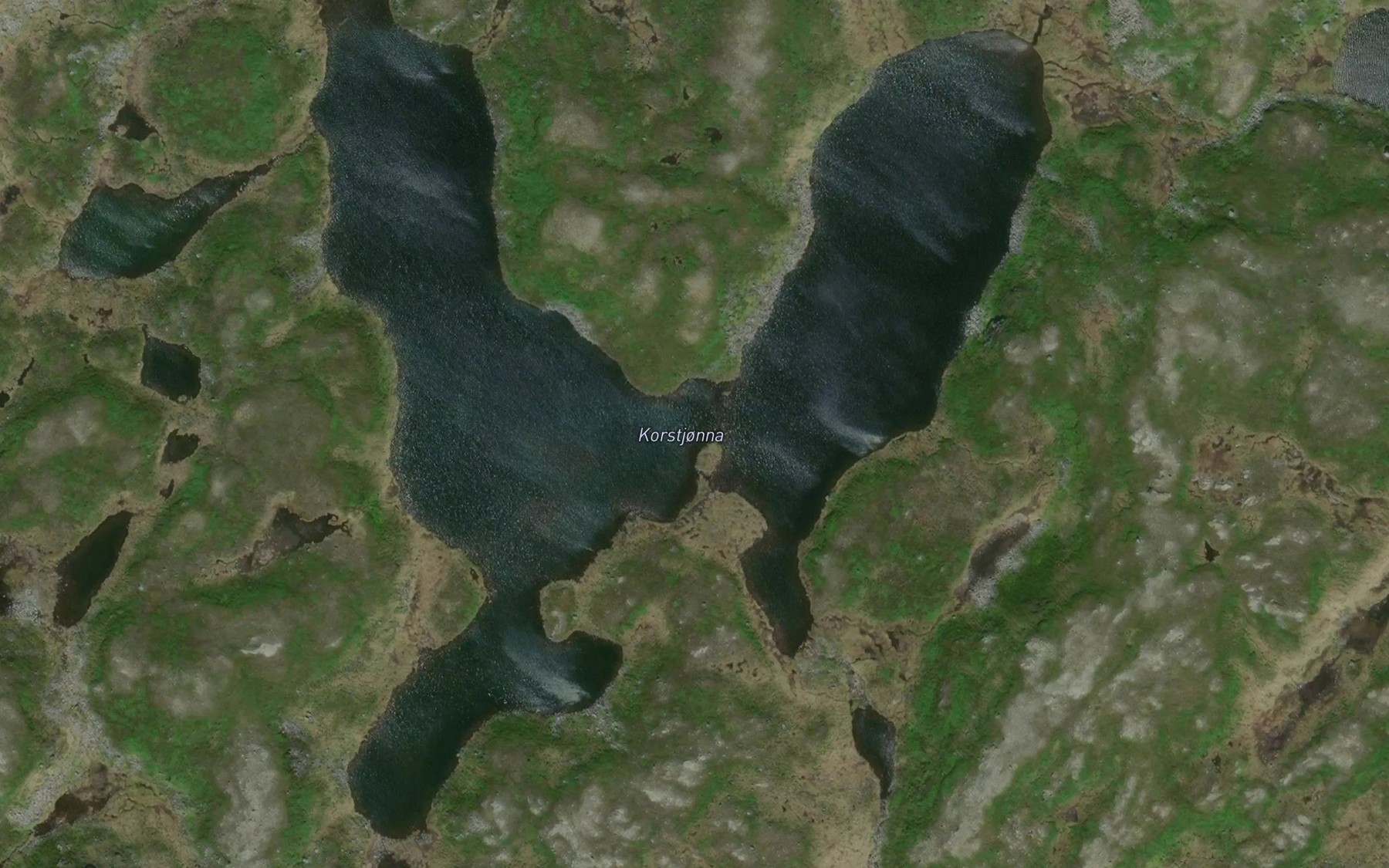 Satellite map of the Korstjorna