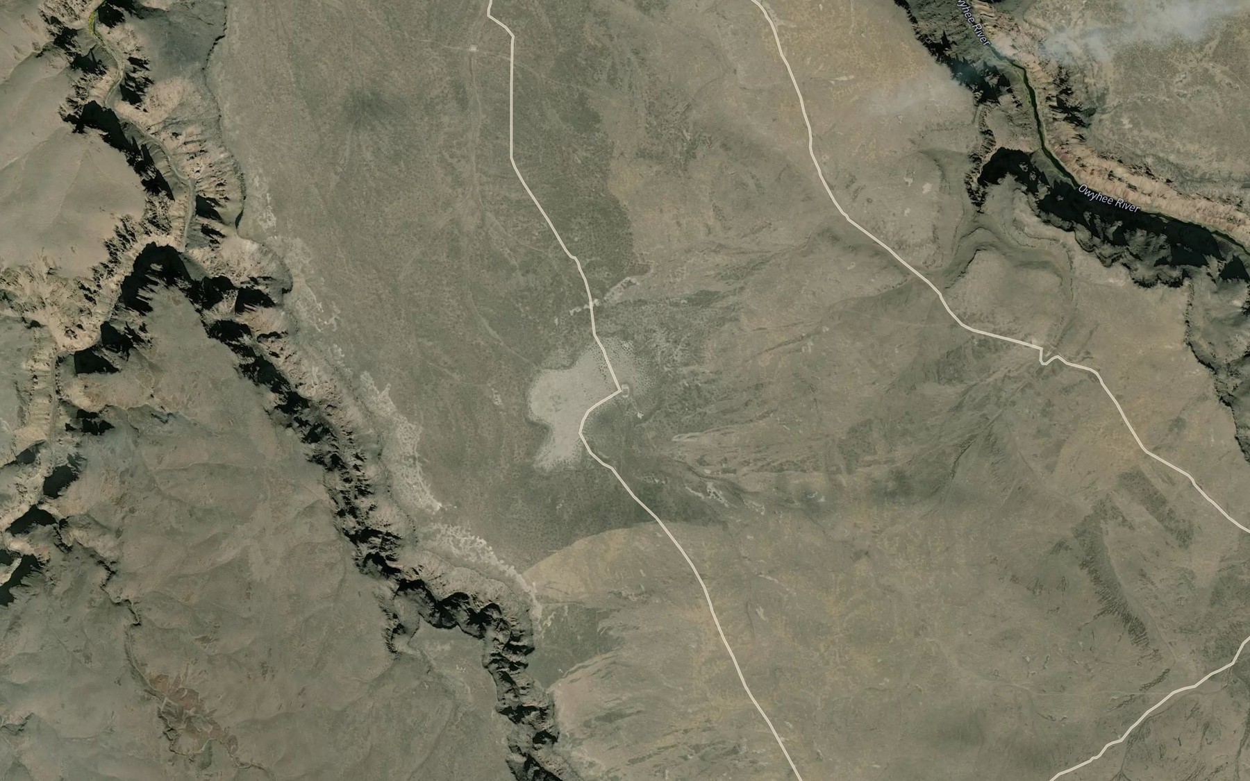 Satellite map of the Dry Lake Reservoir