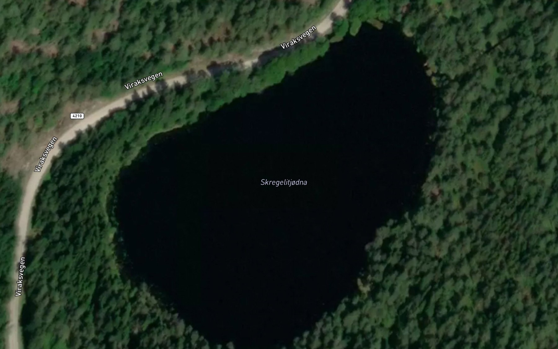 Satellite map of the Skregelitjodna