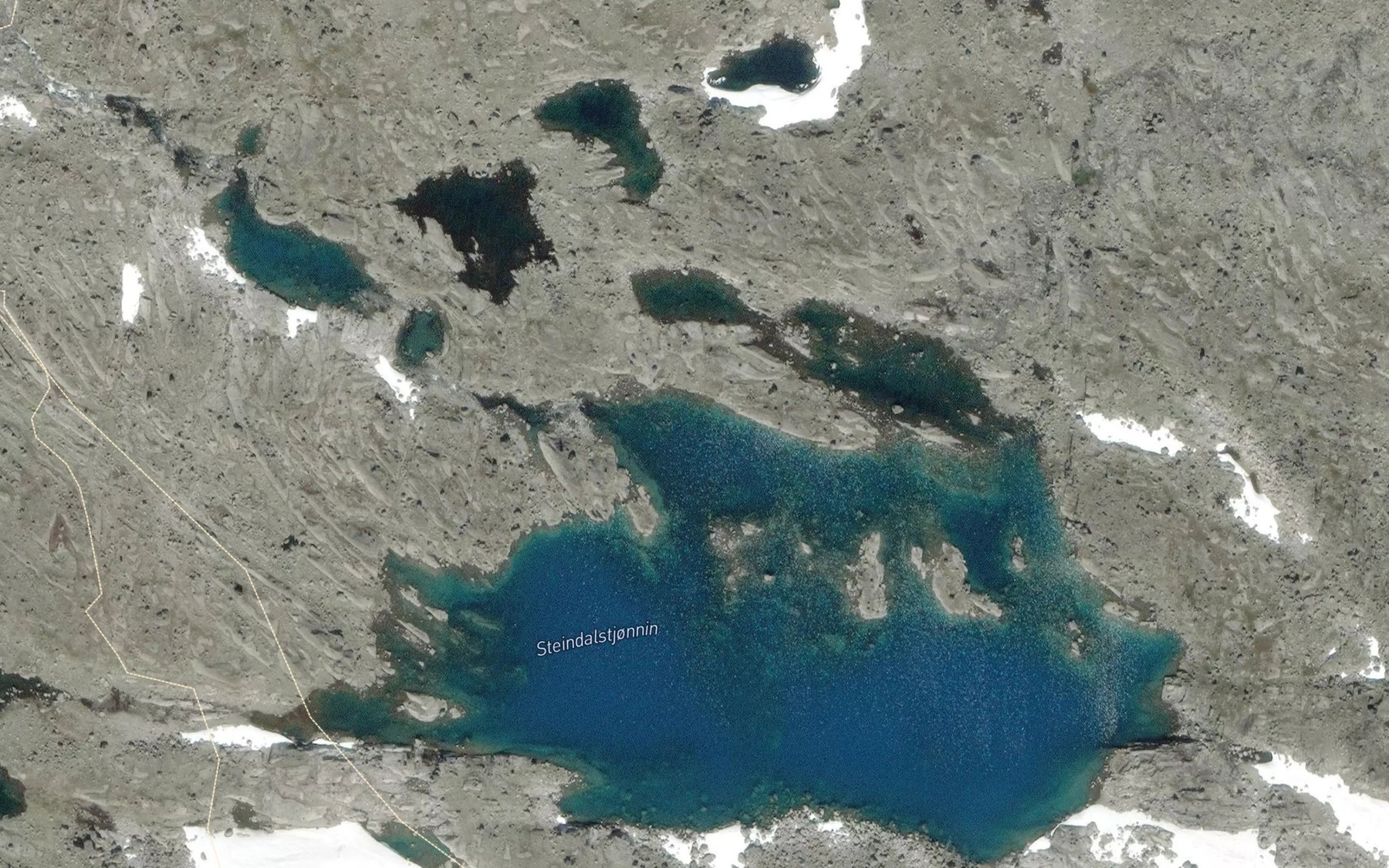 Satellite map of the Steindalstjorni