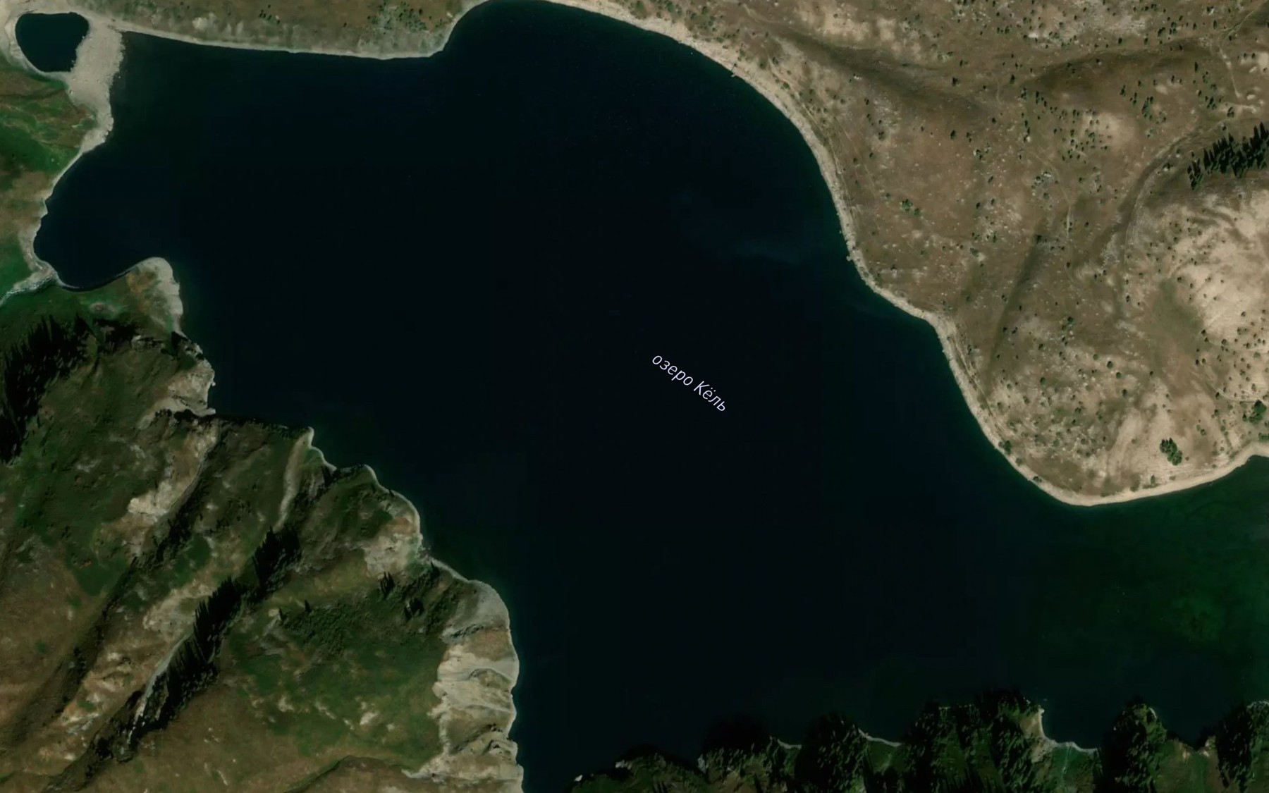 Satellite map of the Ozero Kel'