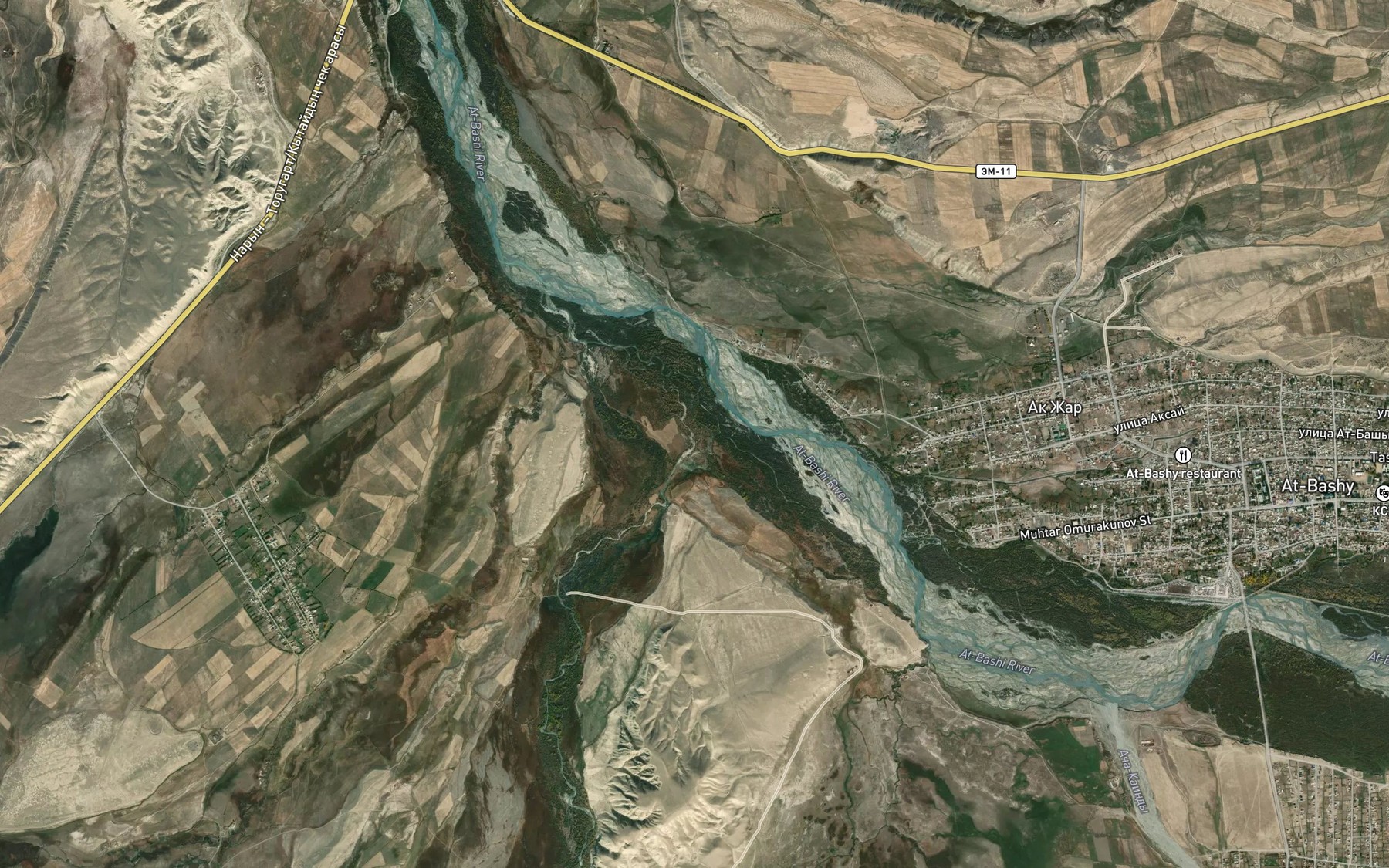 Satellite map of the Kara-Koyun