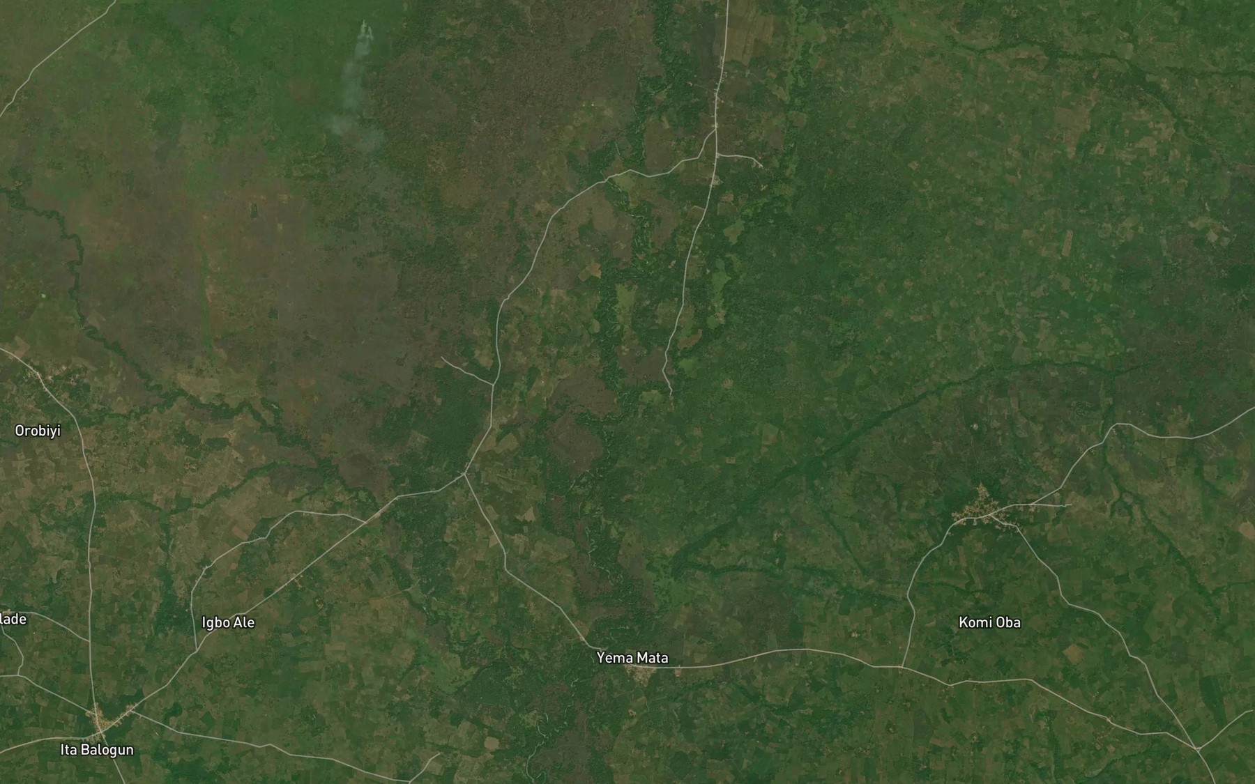 Satellite map of the River Iju