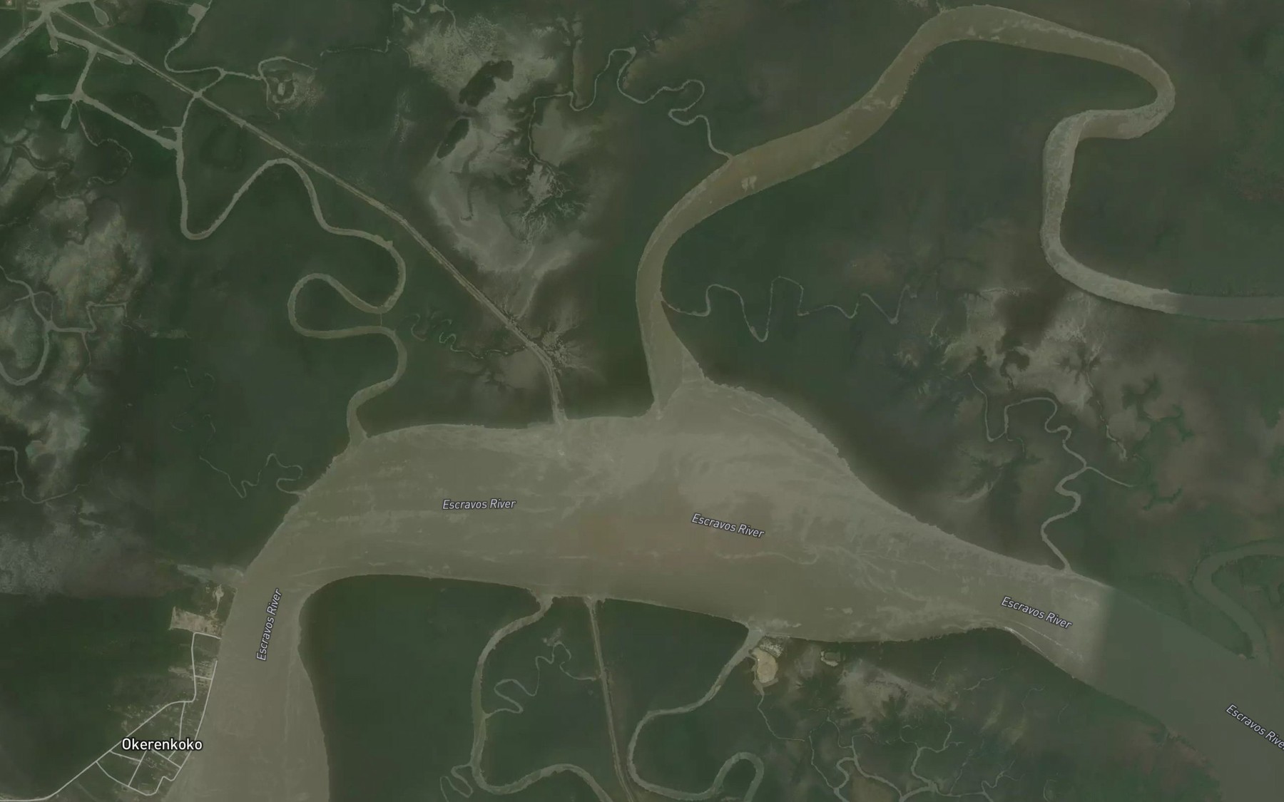 Satellite map of the Agbomoleronowo Creek