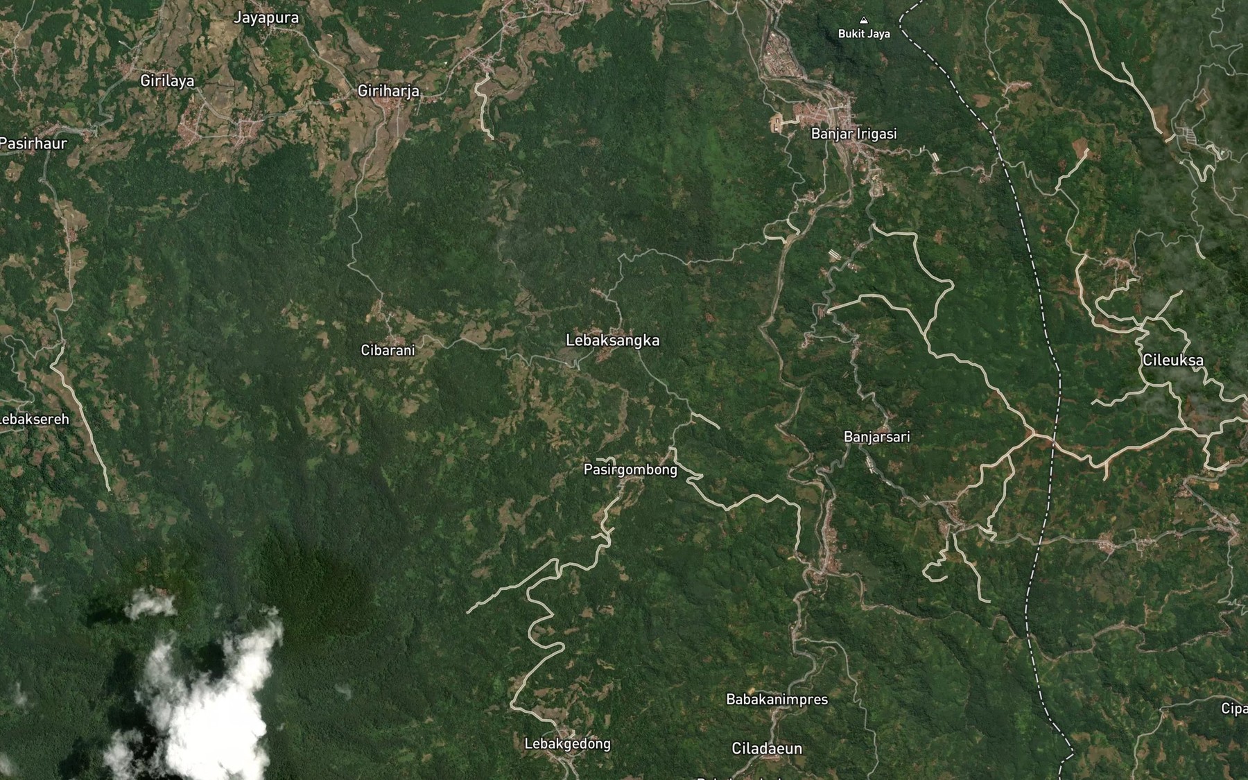 Satellite map of the Ci Manguli
