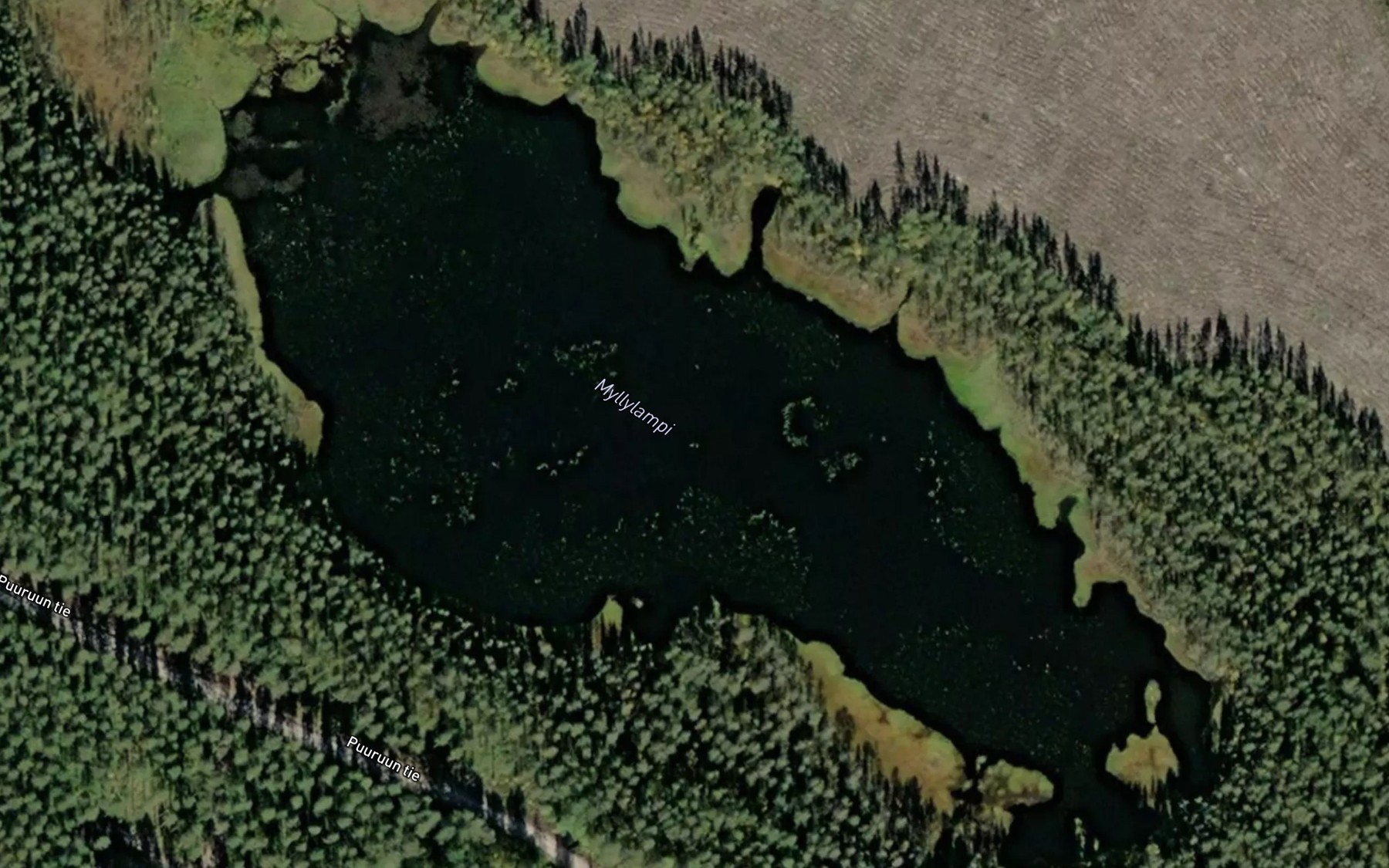 Satellite map of the Myllylampi