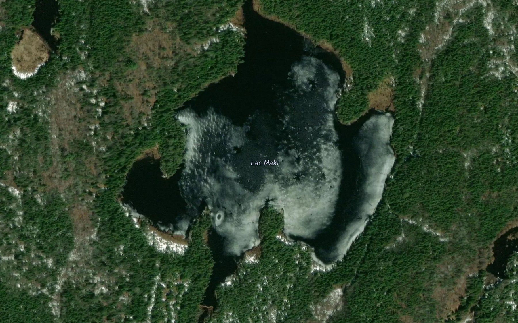 Satellite map of the Lac Maki