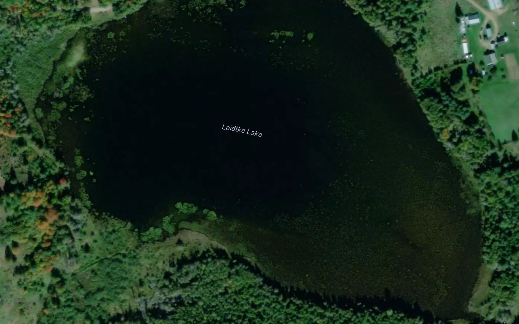 Satellite map of the Leidtke Lake