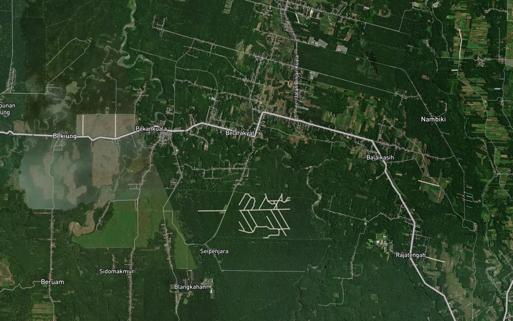 Satellite map of the Sungai Penjara